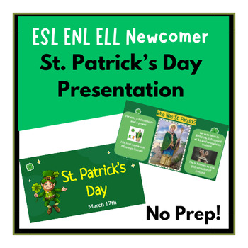 Preview of ESL ENL ELL St. Patrick's Day Google Slides Presentation