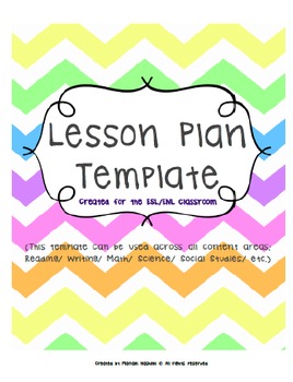 Preview of NYS ESL + ENL Lesson Plan Template