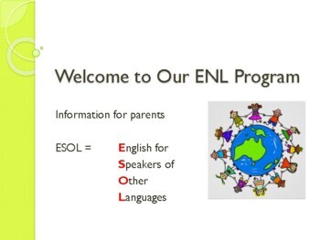 Preview of ESL/ ENL PARENT ORIENTATION MEETING POWERPOINT