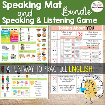 Preview of ESL ESOL ELL ELD Newcomer Phrases & Social Language Listening and Speaking Game