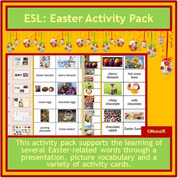 Preview of ESL: Easter Activities in English