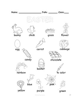 ESL Easter SONG & COLORING PAGE | Little Bunny Foo-Foo by Madina ...