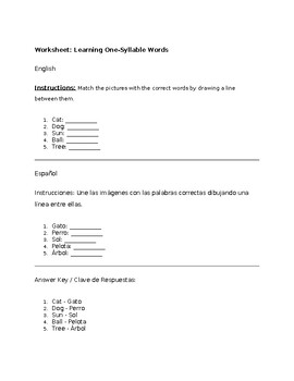 Preview of ESL Elementary Level  Worksheet Bundle
