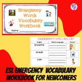 ESL Emergency Vocabulary Words Workbook for Newcomers