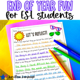 ESL End of Year Summer Work Packet