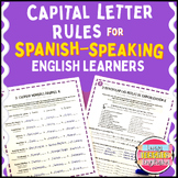 ESL English Capital Letter Rules Practice Worksheets for S