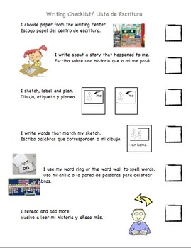 writing checklist in spanish