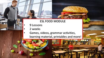 Preview of ESL FOOD BUNDLE - 9 Lessons + Lesson Plans!