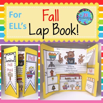 Preview of ESL Fall Vocabulary Lap Book for Kindergarten, First Grade, 2nd Halloween