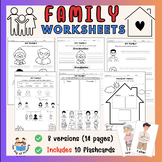 ESL Family Flashcards and Worksheets for Young Learners