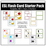 ESL Flash Card Starter Pack | Editable Templates, ABC's, C