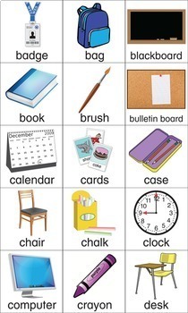 Classroom Vocabulary Bingo ESL ELL Newcomer Game by Donald's English ...