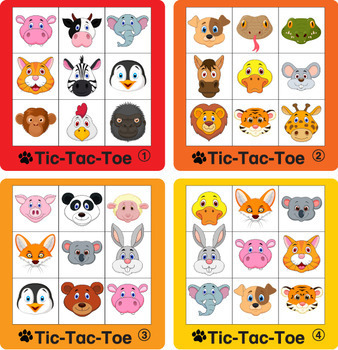 Animal Tic Tac Toe by Donald's English Classroom | TpT