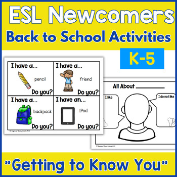 Preview of ESL Getting to Know You Activities for Back to School - ESL Games - First day