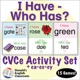 CVCe Word I Have Who Has Activity Set Long Vowels ESL ELL 