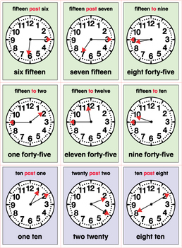 ESL Games-Clock Bingo by Donald's English Classroom | TpT