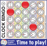 Clock Bingo ESL ELL Newcomer Game