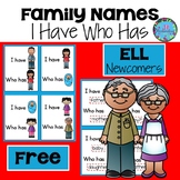 Free ESL Games -  I Have Who Has ESL Family