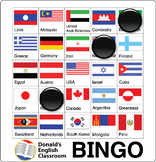 Flags of the World Bingo ESL ELL Newcomer Game