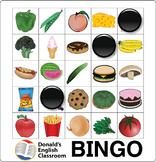 Food Bingo ESL ELL Newcomer Game