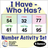 Number I Have Who Has 1-100 ESL ELL Newcomer Game