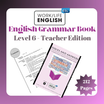Preview of English Grammar Book - Level 6 Competency-Based, integrated assessment - Teacher