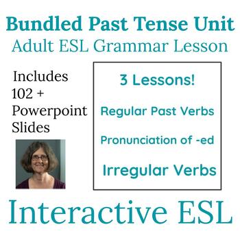 Preview of ESL Grammar Past Tense Unit Bundle for Beginners to Intermediates