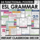 ESL Grammar Posters: Set of 24 visuals to use as Functiona