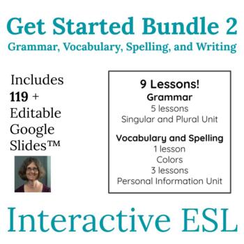 Preview of ESL Grammar and Vocabulary  Bundle Two for Beginners to Intermediates