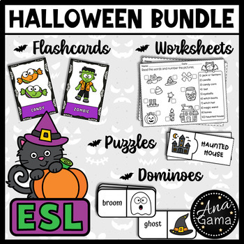 Preview of ESL Halloween Bundle – Young Learners