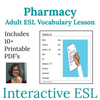 Preview of ESL Health and Pharmacy Spelling and Vocabulary for Adults