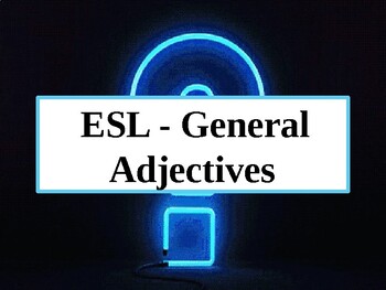 Preview of ESL - Lucky + Unlucky + Adjectives