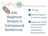 ESL Beginning Level: Simple & Compound Sentence Writing