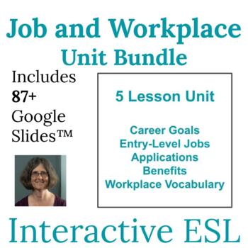 Preview of ESL Job and Workplace Vocabulary and Spelling Unit Bundle for Adults