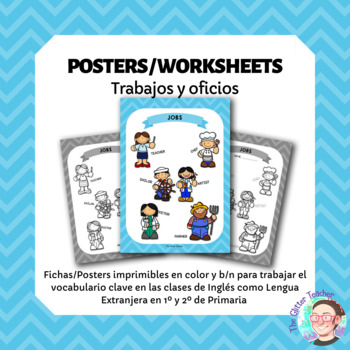 poster worksheet jobs vocabulary years 1 2 by glitter teacher