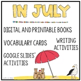 ESL July Activities - Book, Vocabulary, Writing and Games