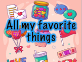 ESL KINDERGARTEN PPT LESSON: ALL MY FAVORITE THINGS