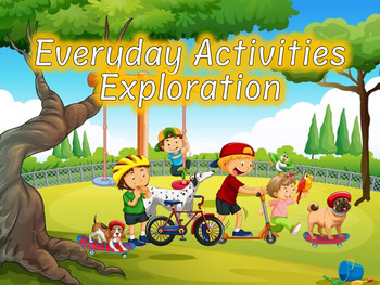Preview of ESL KINDERGARTEN PPT LESSON: DAILY ACTIVITIES