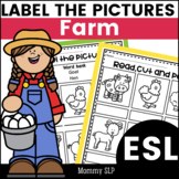 ESL Label the pictures worksheets - Farm