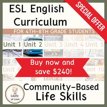 Preview of ESL Curriculum Growing Bundle
