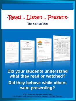 Preview of Reading, Listening, Presenting Strategies for All,including ESL, French, Spanish