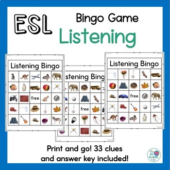Preview of ESL Listening Game for Beginners