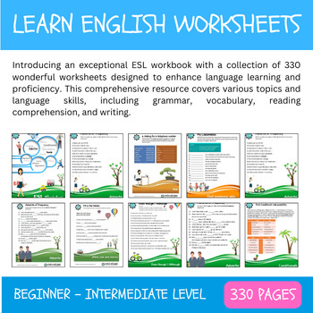 330 esl worksheets beginner intermediate level by creative worksheets