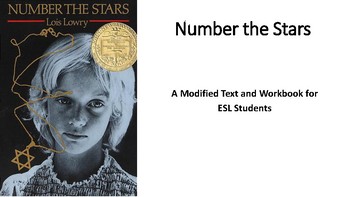 Preview of ESL Modified Number the Stars - Text and Workbook