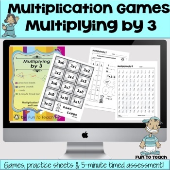 Preview of Multiplication Timed Test and Assessment - Multiplication Practice 3rd Grade