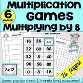 Multiply by 8 - Multiplication Games - Multiplication Fact