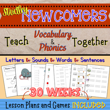 Preview of ESL NEWCOMER Curriculum, Activities, Vocabulary, Phonics, Games