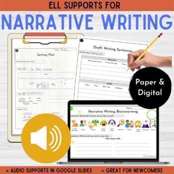 Preview of ESL Narrative Writing | Creative Writing with Graphic Organizers