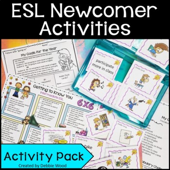 Preview of ESL Newcomer Activities - ESL Back to School - Conversation Cards & Worksheets