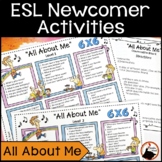 ESL Newcomer Activities | ESL Back to School All About Me